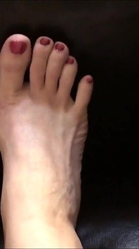 Julia Ann Paints Her Toes