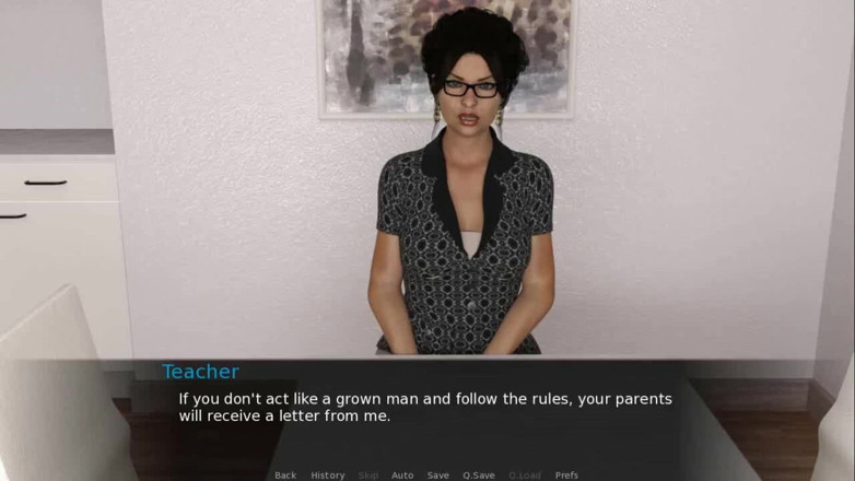 Dirty GamesXxX: Boarding house in Averty: zijn leraar neuken in het bijzijn...