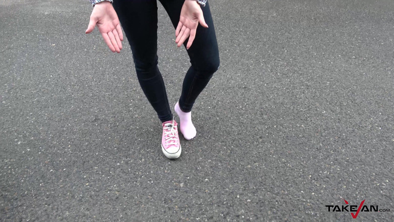 Take Van: Girl with lost shoe find our van as best save...
