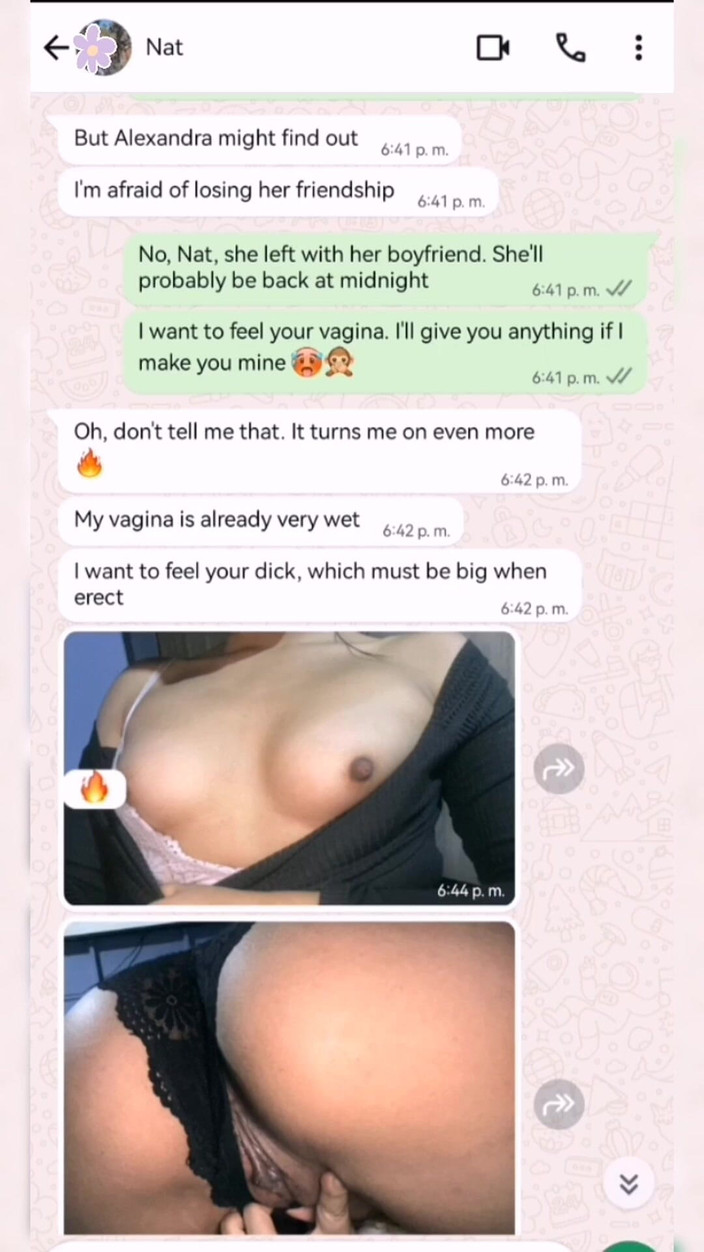 Natasha Caseros: 和我继女的好朋友的热辣聊天