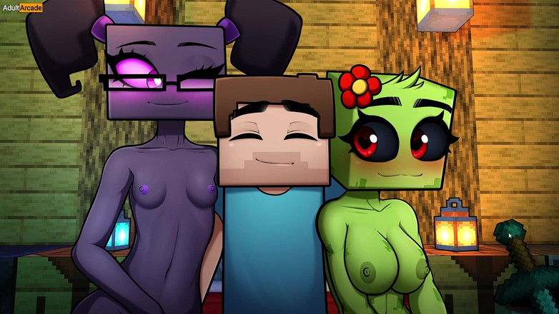 LewdArcade: Hornycraft Gallery Sex Scener Samling [del 05] Minecraft parodi porr spel spel