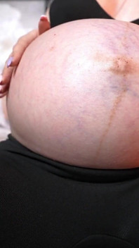 Pregnant, Huge Belly and Leggings Fetish