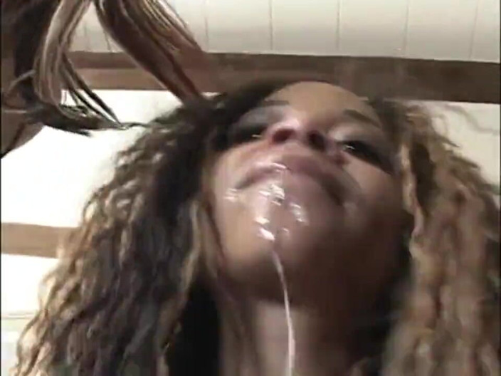 Africans Orgasm: Big boobs black lesbians anal dildo penetrated threesome party