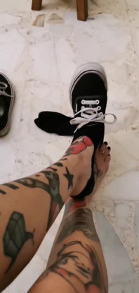 Your Italian Goddess Taking My Sweaty Vans off