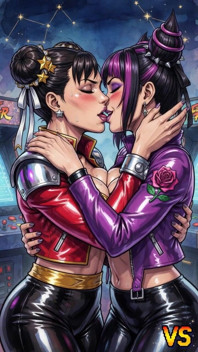 Sexy Chun Li and Jury Kiss (ai)