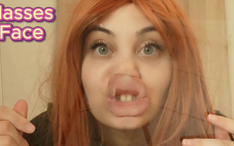 My Stepsister Has a Face-related Fetish That Involves a Transparent Sheet of Glass: She Presses Her Face-her Tongue, Nose, (Amaya gold)
