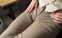 Teasecombo 4K: Naughty Colleague Seduces You with Her Fat Cameltoe in Trousers
