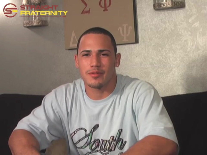 Straight Fraternity: Sexy Boxer Luis' First Gay Handjob