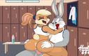Hentai ZZZ: Bunny ridning buggar och ta emot en creampie