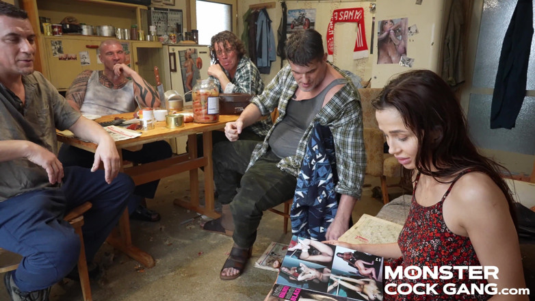 MonsterCockGang: Monster Cock Gang 2.1: Petite Stepdaughter's Wild Hookup with the Mates