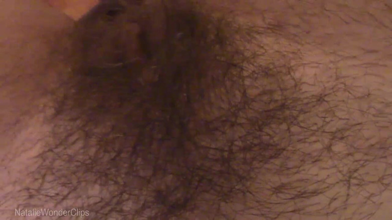 Natalie Wonder: Gros plans extrêmes de ma chatte extrêmement poilue + masturbation et...