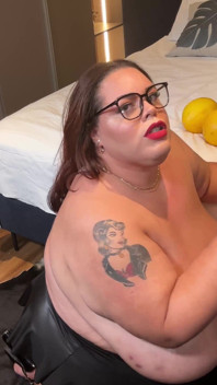 Angel BBW Has Her Hands Full of Huge Melons