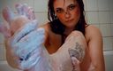 Velma Bunny: Slutty Little Velma Rubs and Massages Her Soapy Feet in...