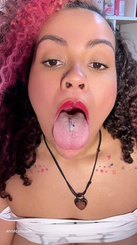 Giantess BBW Ebony Fart and Eats Tiny Husband