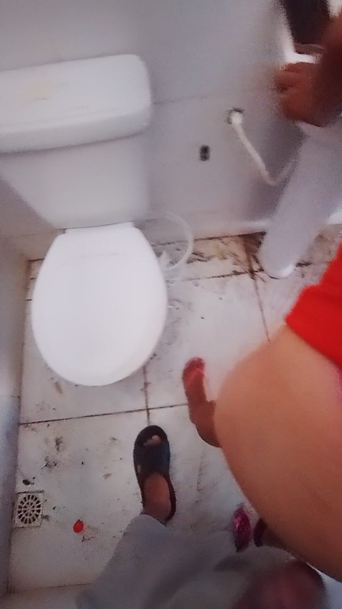 BrazilianHotCouple: We in the Public Bathroom in the Square in the...