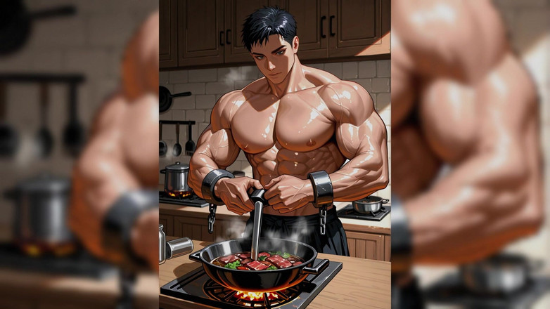 Erotic Man: Ai Muscle Hunks Cooking