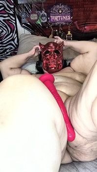 While Her Perfect Man Is Away with These Devilish Horns She's Gonna Pussy Play Today