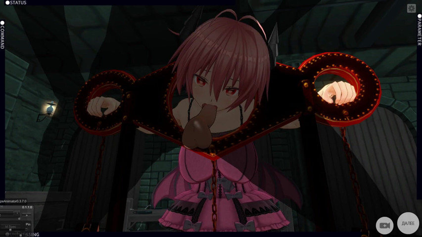 3D Hentai BDSM Devil Girl Tied Sucks Big Dick (H3DC)