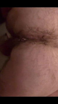 Just Pushing Out a Load From My Hairy Ass