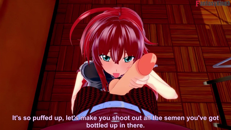 Fantasy king: Rias Gremory seks in de bibliotheek - Dxd Ntr waanzinserie