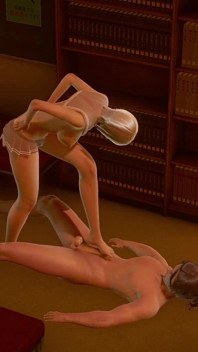 Beauty Chick Get Young Man Dick - animacja 3D