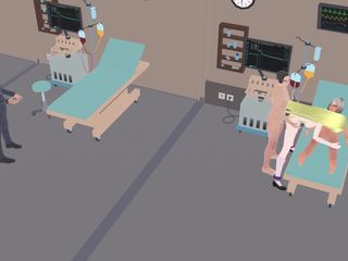 Naughty 3d fairies: Eris ублажает своих спасателей в больнице космического корабля