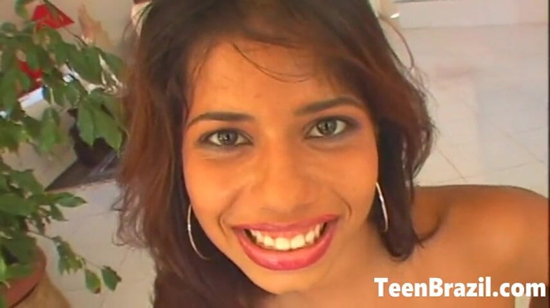 Teen Brazil: Brazilian Teen Girl in Interracial Hardcore Threesome