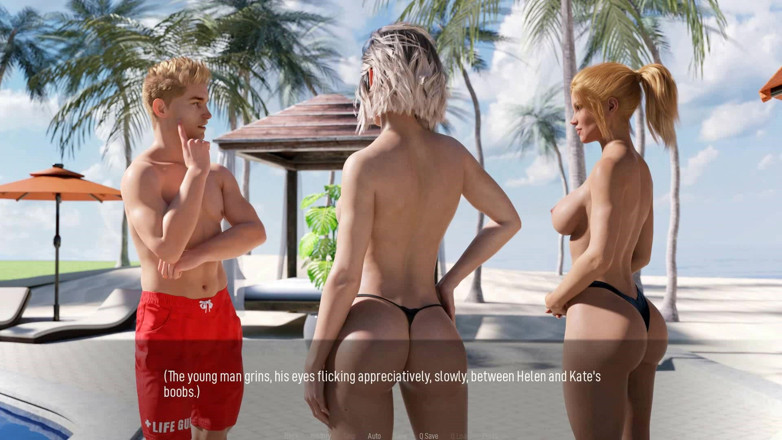Dirty GamesXxX: 공유 욕망 : 해변에서 토플리스 섹시한 핫와이프 - 에피소드 2