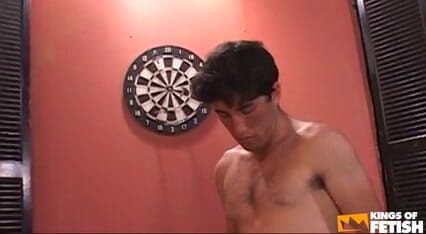 Gay Diaries: Blonde man gets ass banged in spreadeagle position after loosing...