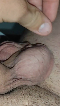 Extreme Pressure on Grandpa's Cock Expands His Balls.
