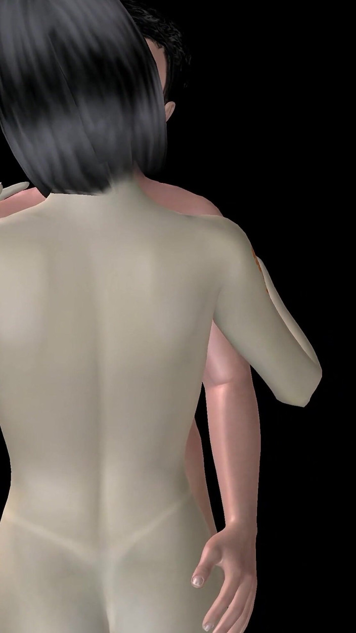 RenderLust: 动画 3D 色情 - 美丽的女孩和亚洲男人浪漫前戏