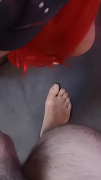 Flickvän avsugning & anal plug fuck