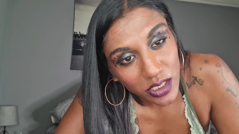 domslutfucker: Worthless Indian Slut Humiliates Herself, Dirty Talk Cum on Her...
