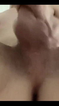 Masturbating
