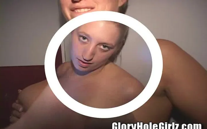 Glory Hole Girlz: Cock Milking Blonde Slut Sucking Glory Hole Penis Balls!