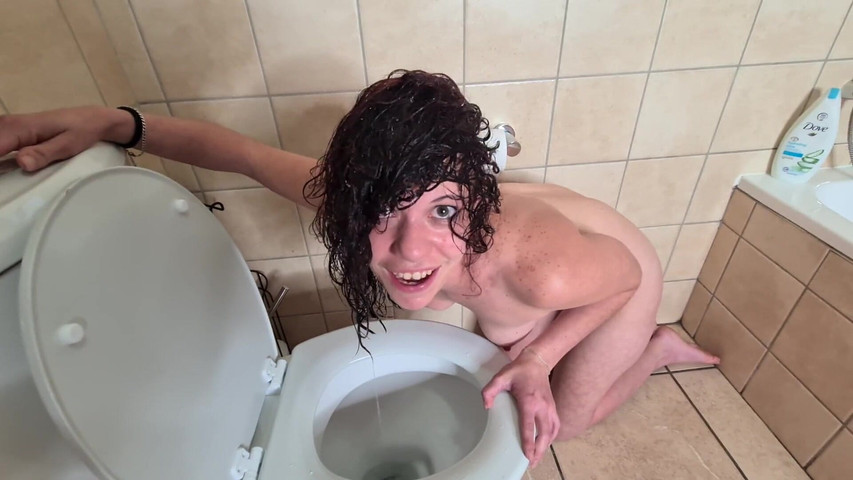 Toilet Whore Self Humiliation (Petite Mia)