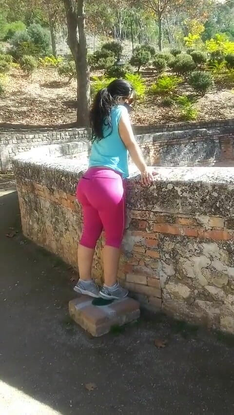 DragonGalaxy11: Horny hiker shows her tits for fun but also gets...