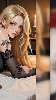 Translure dark fantasy boudoir Diashow - regal europäische hybride schönheit