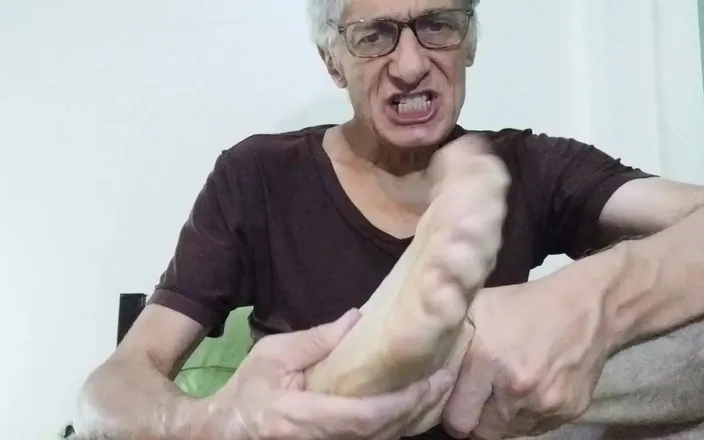 Big uncut hard cock: Special Foot Fetish