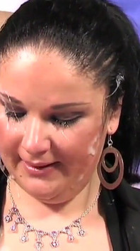 Pig Italia exclusively live broadcast of a whore being fucked by two big cocks who cum on her