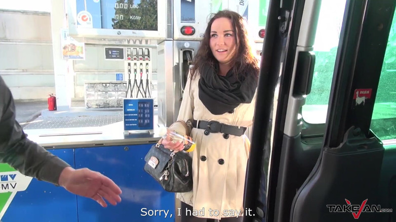 Take Van: Rescued woman on gas station