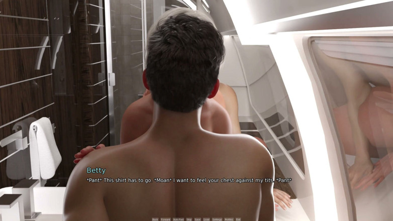 3D Cartoon Porn: My Dorm 274 - Mark Creampies Betty in Airplane Washroom and Meets...