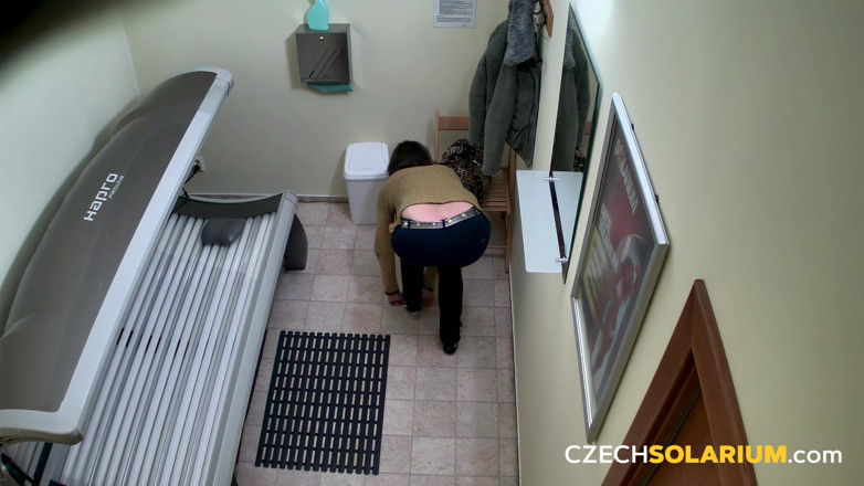 Czech Solarium: Czech Solarium 235: Brunette’s Solarium Adventure Continues