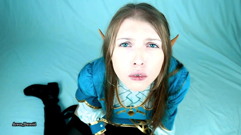 Arwen Datnoid: Zelda ถูก Link กับ Ganon ผลัดกันเย็ดทั้งปากทั้งหี