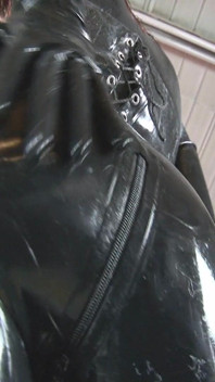 Rubber Catsuit Mistress Says: Lock It up