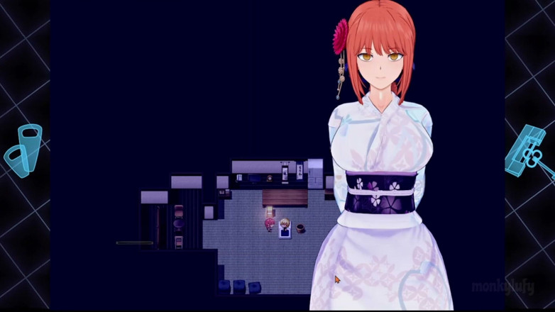 Monkylufy: Adult Game - Chainsaw Man - Hot Spring Travel - Gameplay 2