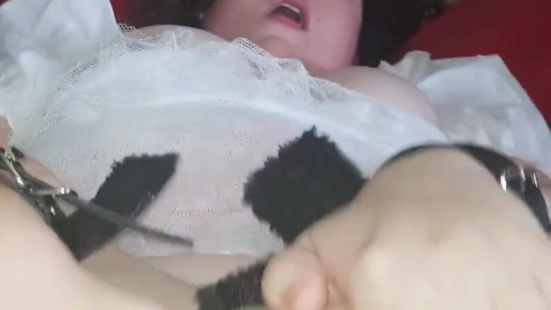 Real homemade BBW BBC porn: YoungEnglishBBW - Fucking big black cock in maid outfit