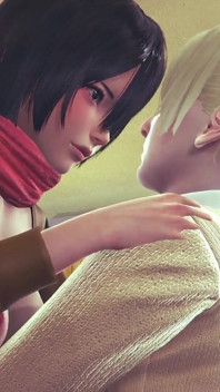 Futa Mikasa Sex with Historia - Aot Hentai