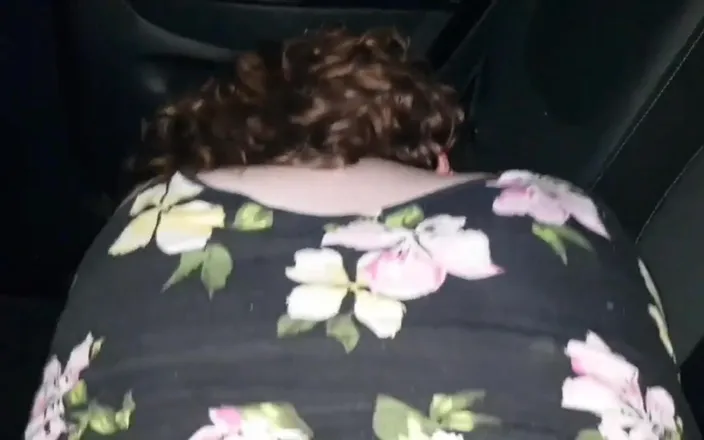 Real homemade BBW BBC porn: Outdoors Bends Me Over the Seat of My Car Fuckes...