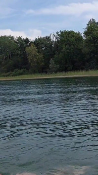 Sexy Granny Swims Naked in a Lake!